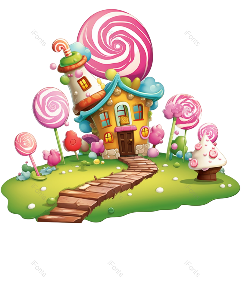 卡通图片,儿童元素,粉红PNG,糖果免抠素材